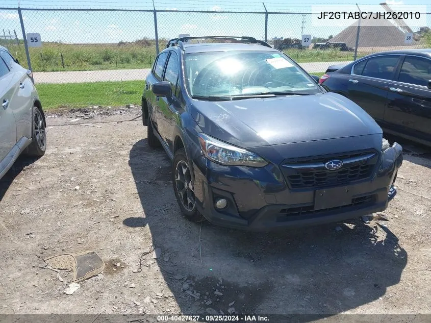 2018 Subaru Crosstrek 2.0I Premium VIN: JF2GTABC7JH262010 Lot: 40427627