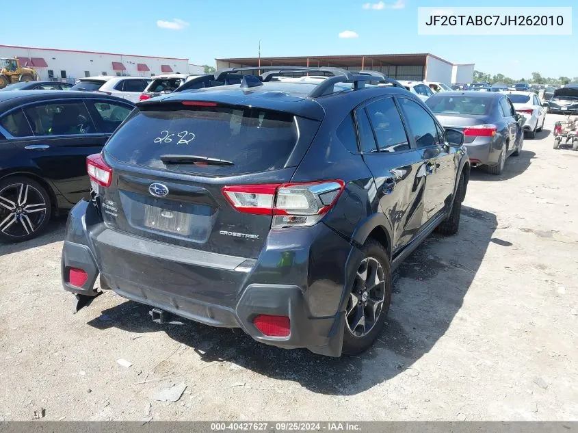 2018 Subaru Crosstrek 2.0I Premium VIN: JF2GTABC7JH262010 Lot: 40427627