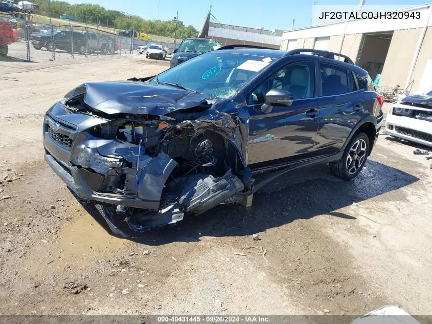 2018 Subaru Crosstrek Limited VIN: JF2GTALC0JH320943 Lot: 40431445