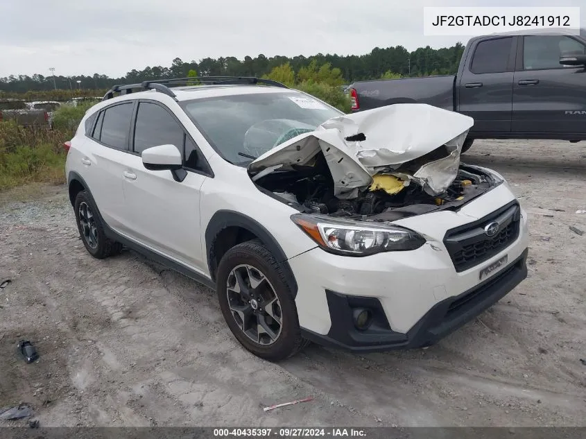 2018 Subaru Crosstrek 2.0I Premium VIN: JF2GTADC1J8241912 Lot: 40435397