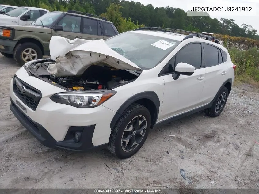 2018 Subaru Crosstrek 2.0I Premium VIN: JF2GTADC1J8241912 Lot: 40435397