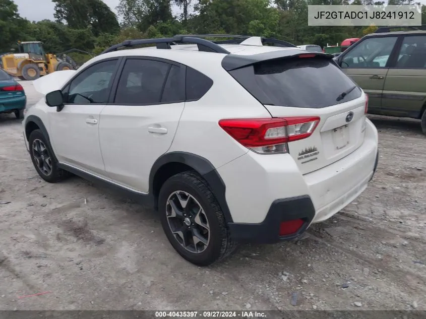 2018 Subaru Crosstrek 2.0I Premium VIN: JF2GTADC1J8241912 Lot: 40435397