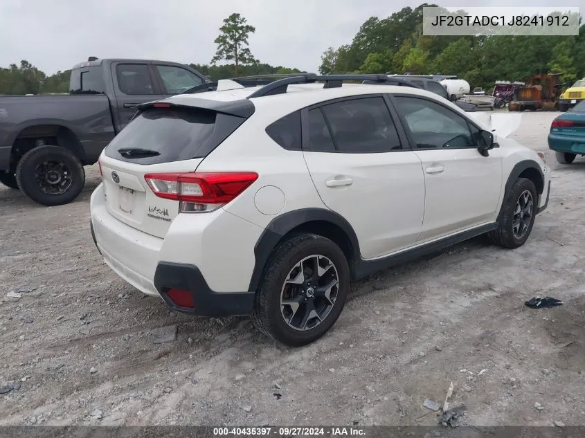 2018 Subaru Crosstrek 2.0I Premium VIN: JF2GTADC1J8241912 Lot: 40435397