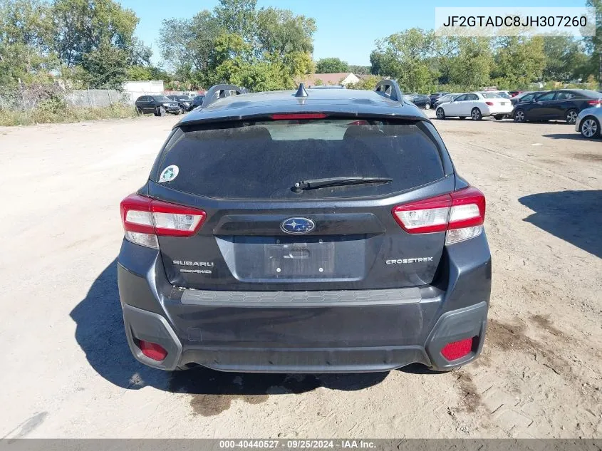 2018 Subaru Crosstrek 2.0I Premium VIN: JF2GTADC8JH307260 Lot: 40440527