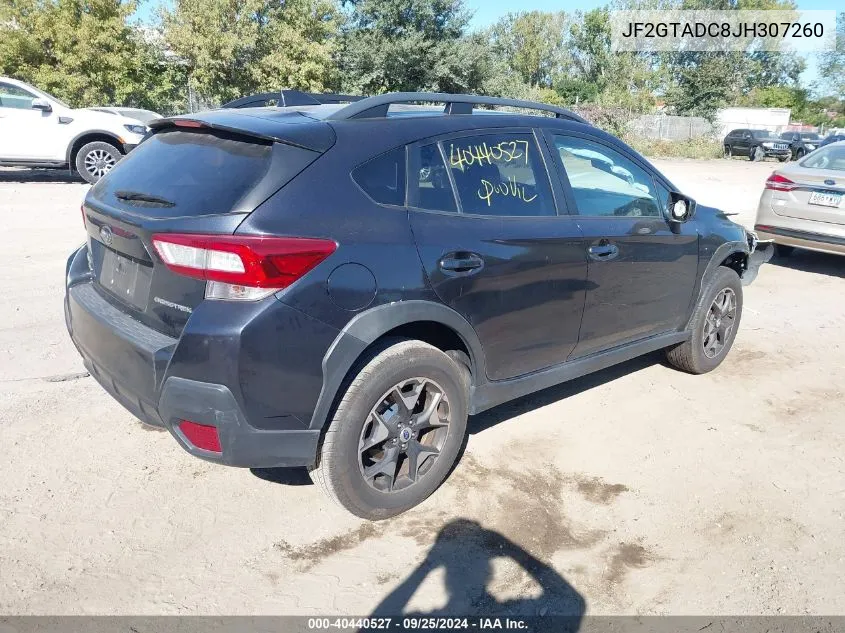 2018 Subaru Crosstrek 2.0I Premium VIN: JF2GTADC8JH307260 Lot: 40440527