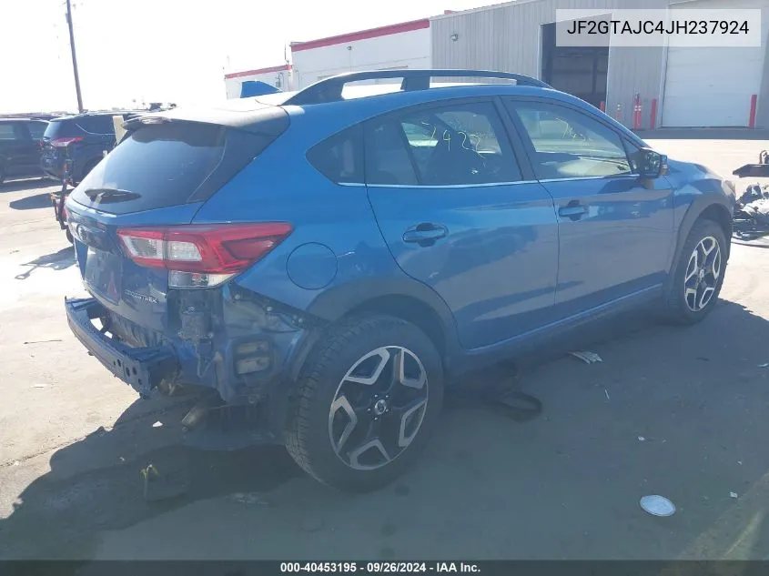 2018 Subaru Crosstrek Limited VIN: JF2GTAJC4JH237924 Lot: 40453195