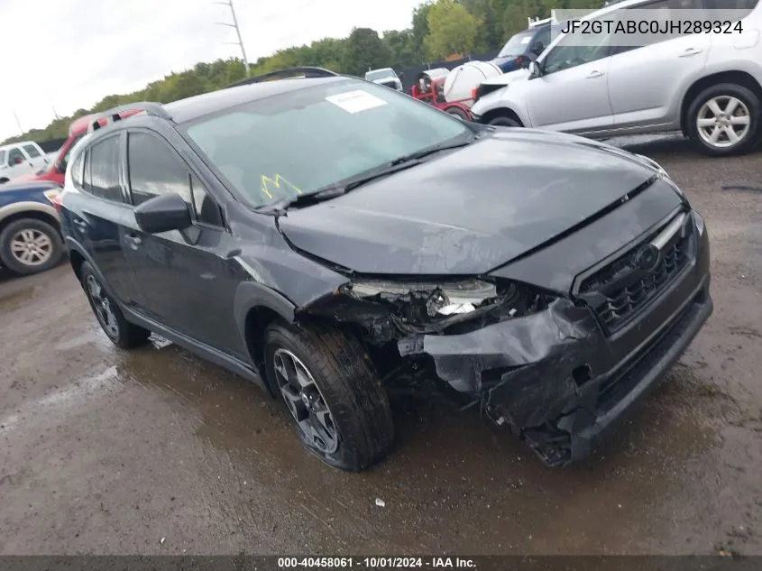 2018 Subaru Crosstrek 2.0I Premium VIN: JF2GTABC0JH289324 Lot: 40458061