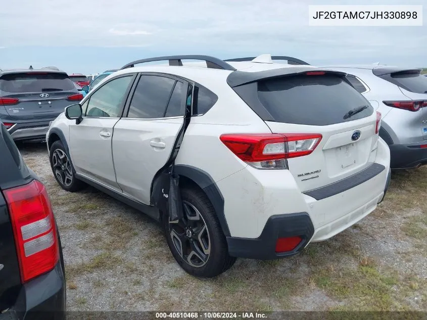 2018 Subaru Crosstrek Limited VIN: JF2GTAMC7JH330898 Lot: 40510468