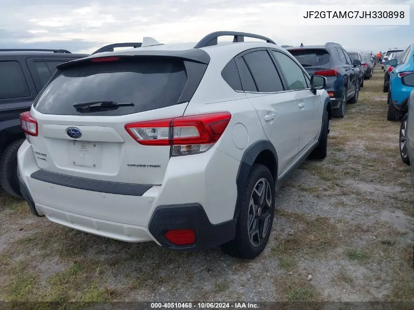 2018 Subaru Crosstrek Limited VIN: JF2GTAMC7JH330898 Lot: 40510468