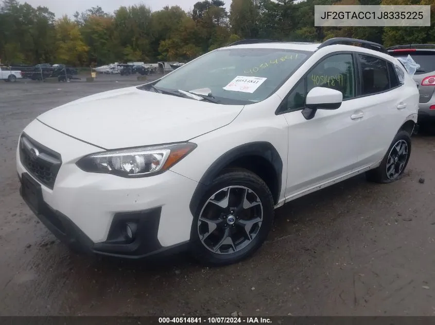 2018 Subaru Crosstrek 2.0I Premium VIN: JF2GTACC1J8335225 Lot: 40514841