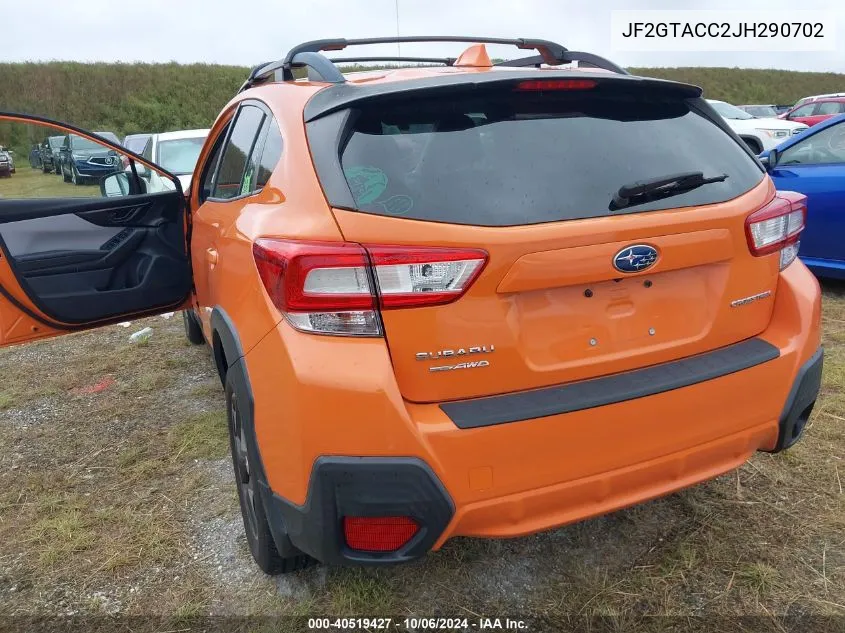 2018 Subaru Crosstrek Premium VIN: JF2GTACC2JH290702 Lot: 40519427