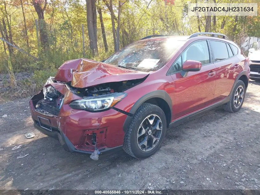 2018 Subaru Crosstrek 2.0I Premium VIN: JF2GTADC4JH231634 Lot: 40555846