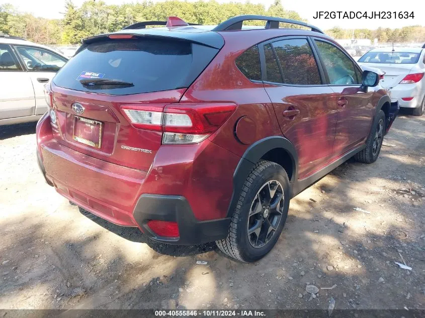 2018 Subaru Crosstrek 2.0I Premium VIN: JF2GTADC4JH231634 Lot: 40555846