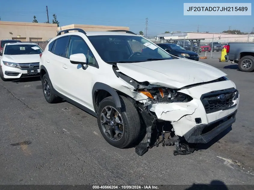 2018 Subaru Crosstrek 2.0I Premium VIN: JF2GTADC7JH215489 Lot: 40566204