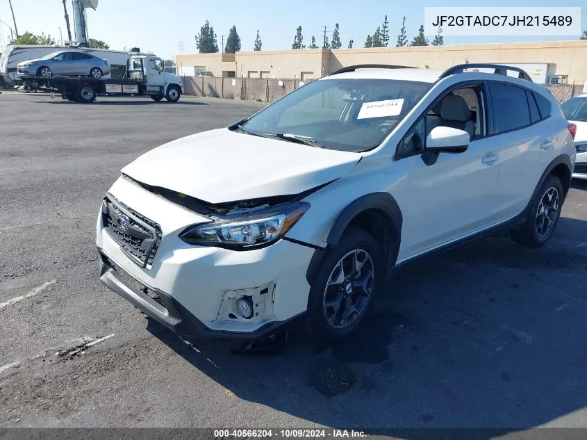 2018 Subaru Crosstrek 2.0I Premium VIN: JF2GTADC7JH215489 Lot: 40566204