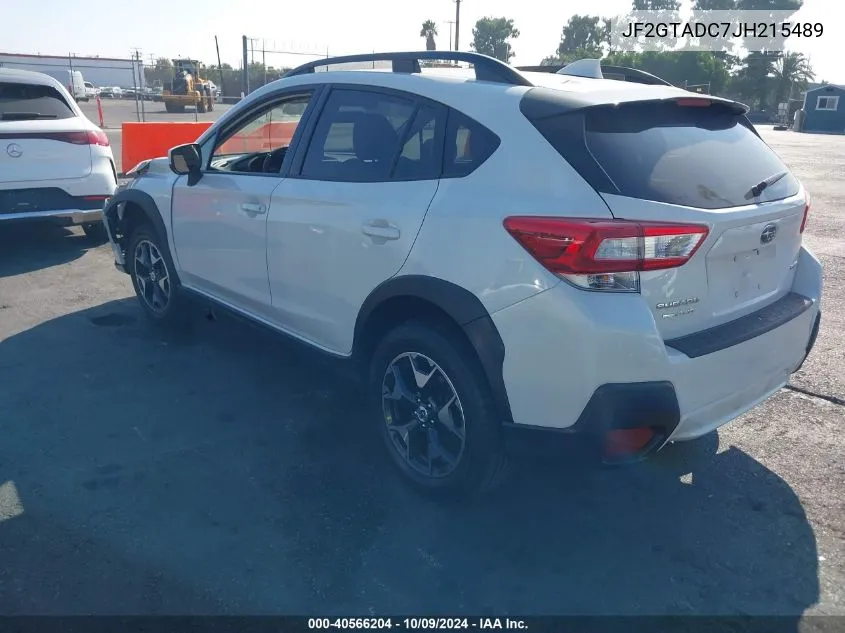 2018 Subaru Crosstrek 2.0I Premium VIN: JF2GTADC7JH215489 Lot: 40566204