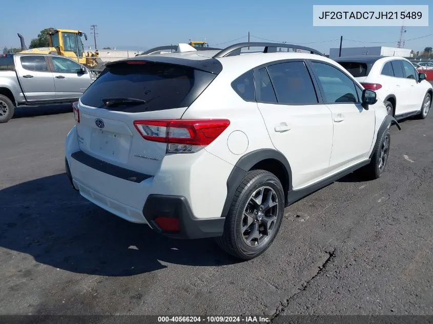 2018 Subaru Crosstrek 2.0I Premium VIN: JF2GTADC7JH215489 Lot: 40566204