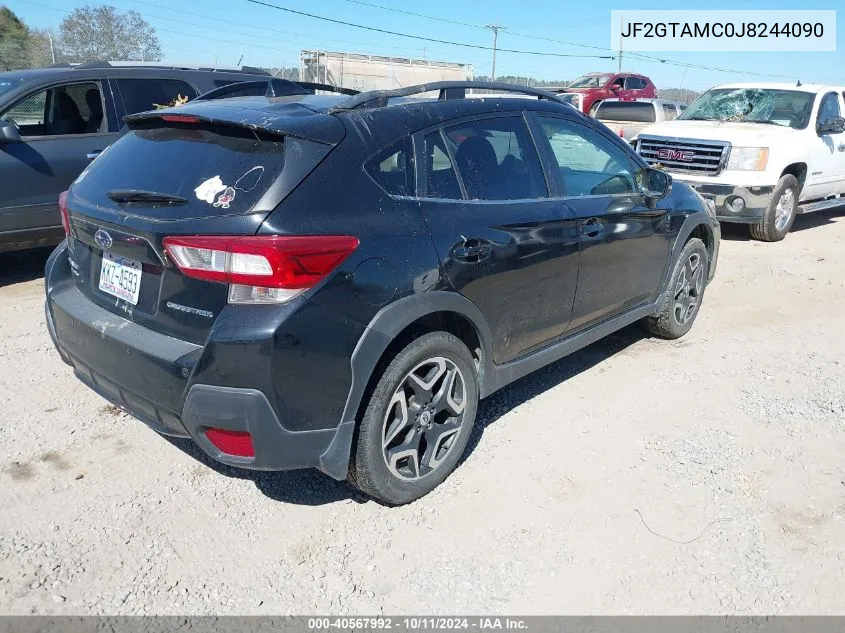 2018 Subaru Crosstrek 2.0I Limited VIN: JF2GTAMC0J8244090 Lot: 40567992