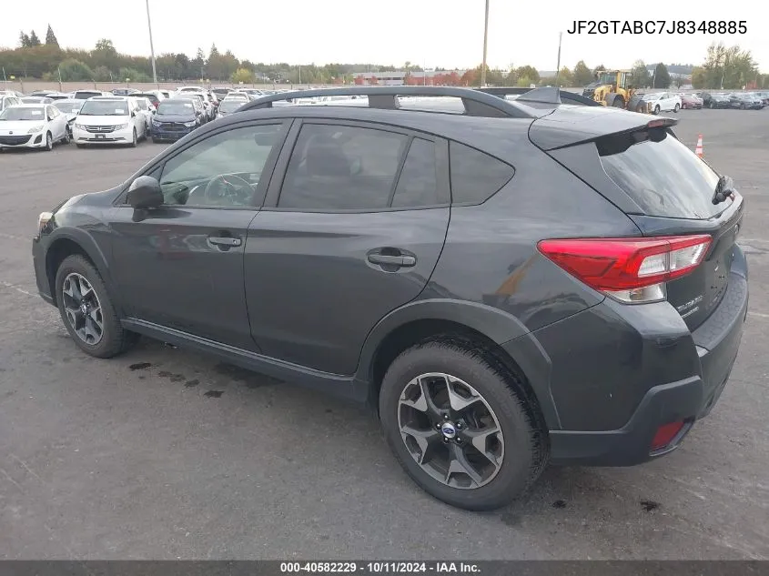 2018 Subaru Crosstrek 2.0I Premium VIN: JF2GTABC7J8348885 Lot: 40582229