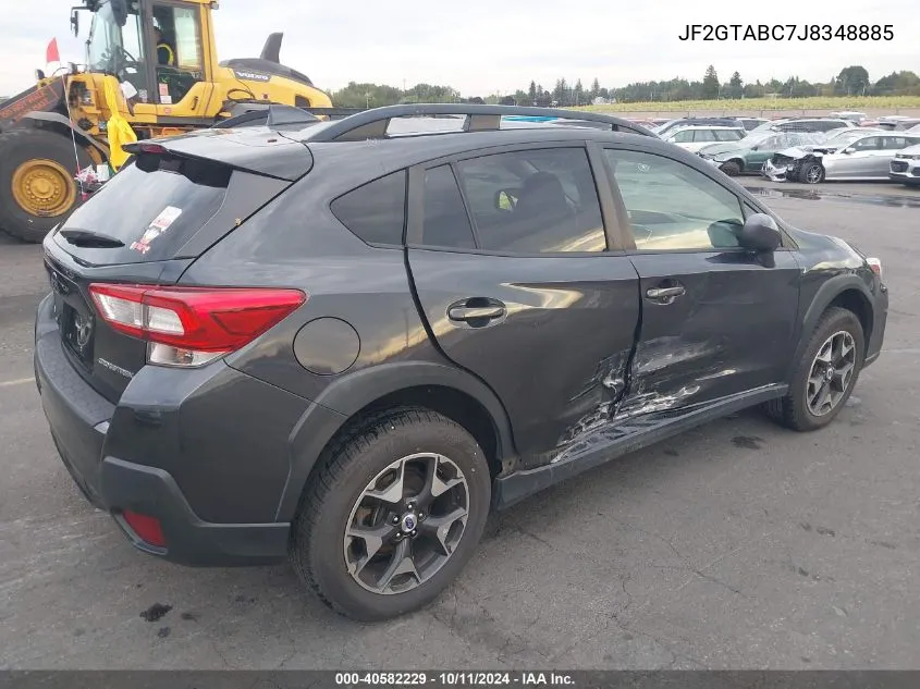 2018 Subaru Crosstrek 2.0I Premium VIN: JF2GTABC7J8348885 Lot: 40582229