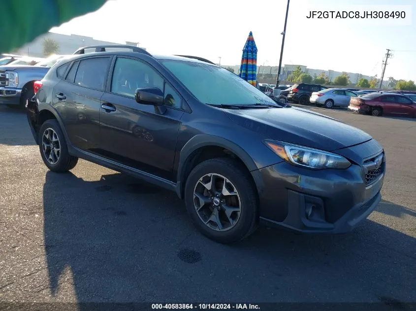 2018 Subaru Crosstrek Premium VIN: JF2GTADC8JH308490 Lot: 40583864