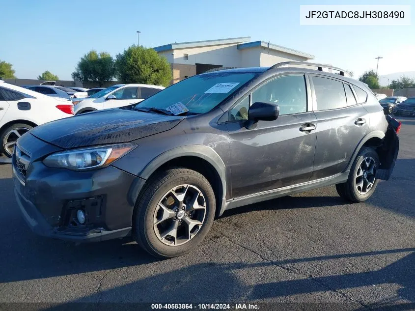 2018 Subaru Crosstrek Premium VIN: JF2GTADC8JH308490 Lot: 40583864