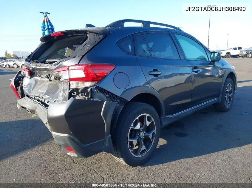 2018 Subaru Crosstrek Premium VIN: JF2GTADC8JH308490 Lot: 40583864