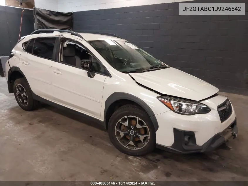 2018 Subaru Crosstrek 2.0I Premium VIN: JF2GTABC1J9246542 Lot: 40585146