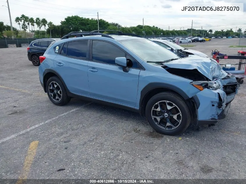 2018 Subaru Crosstrek 2.0I Premium VIN: JF2GTADC6J8275070 Lot: 40612866