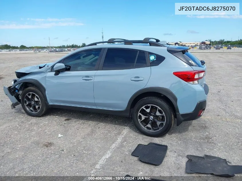 2018 Subaru Crosstrek 2.0I Premium VIN: JF2GTADC6J8275070 Lot: 40612866