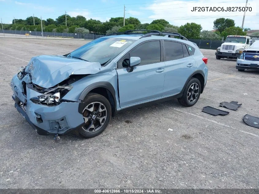 2018 Subaru Crosstrek 2.0I Premium VIN: JF2GTADC6J8275070 Lot: 40612866