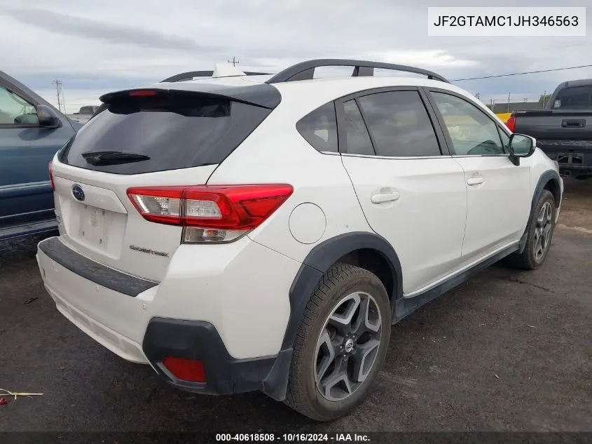 2018 Subaru Crosstrek 2.0I Limited VIN: JF2GTAMC1JH346563 Lot: 40618508