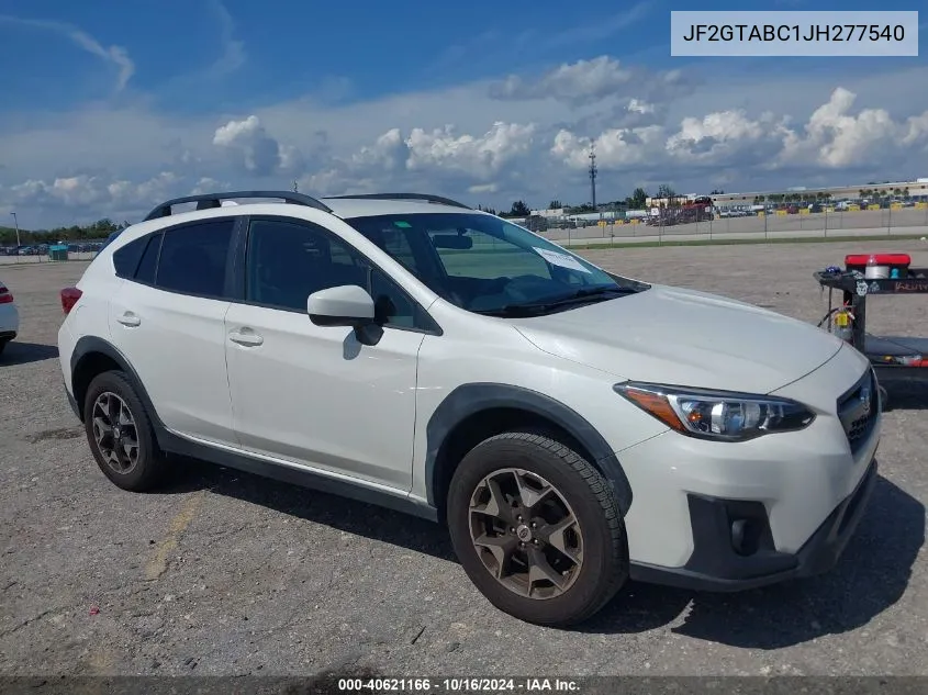 2018 Subaru Crosstrek 2.0I Premium VIN: JF2GTABC1JH277540 Lot: 40621166