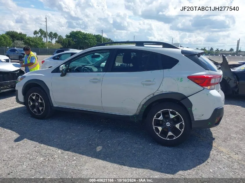 2018 Subaru Crosstrek 2.0I Premium VIN: JF2GTABC1JH277540 Lot: 40621166