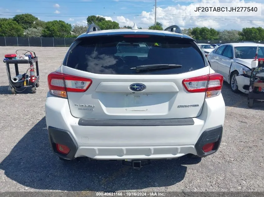 2018 Subaru Crosstrek 2.0I Premium VIN: JF2GTABC1JH277540 Lot: 40621166