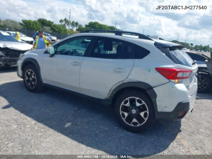 2018 Subaru Crosstrek 2.0I Premium VIN: JF2GTABC1JH277540 Lot: 40621166