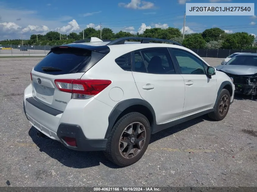 2018 Subaru Crosstrek 2.0I Premium VIN: JF2GTABC1JH277540 Lot: 40621166