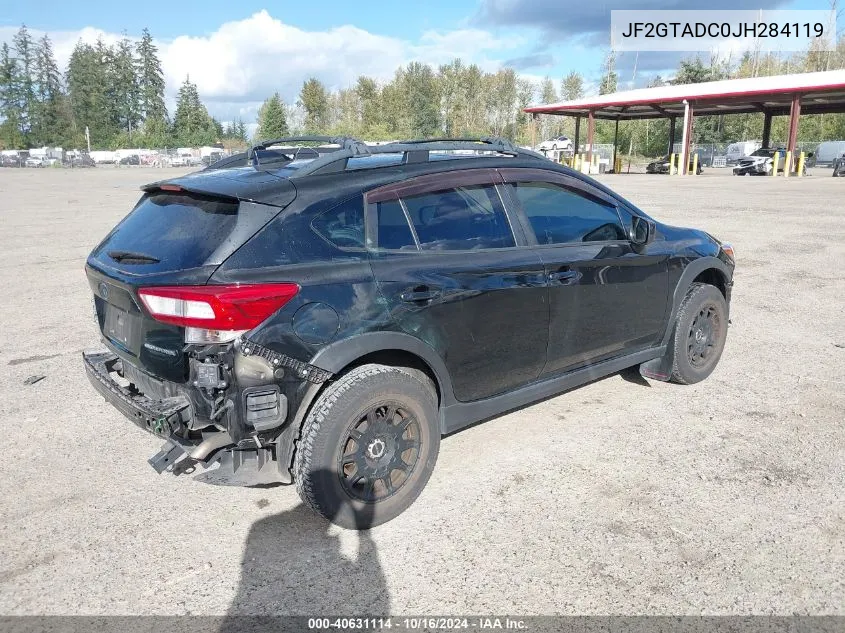 2018 Subaru Crosstrek 2.0I Premium VIN: JF2GTADC0JH284119 Lot: 40631114