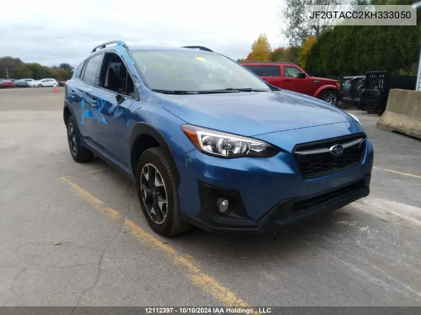 2019 Subaru Crosstrek VIN: JF2GTACC2KH333050 Lot: 12112397