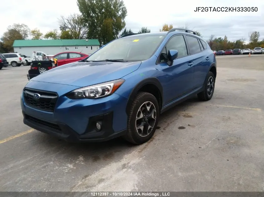 2019 Subaru Crosstrek VIN: JF2GTACC2KH333050 Lot: 12112397