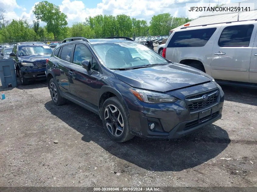 JF2GTANC0KH259141 2019 Subaru Crosstrek 2.0I Limited