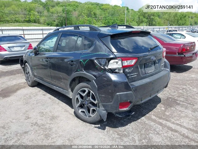 JF2GTANC0KH259141 2019 Subaru Crosstrek 2.0I Limited