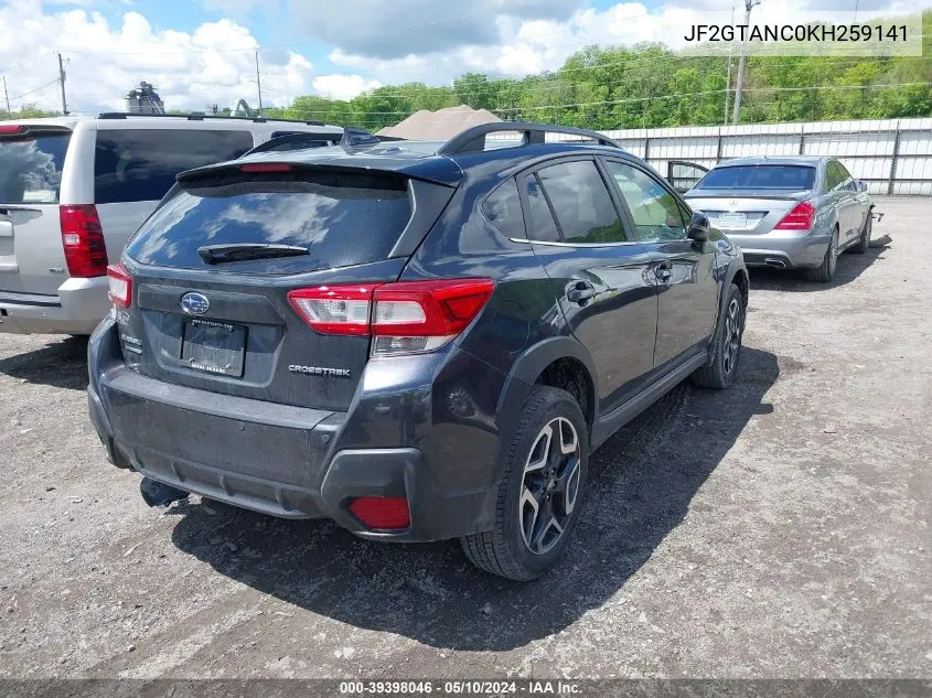 JF2GTANC0KH259141 2019 Subaru Crosstrek 2.0I Limited