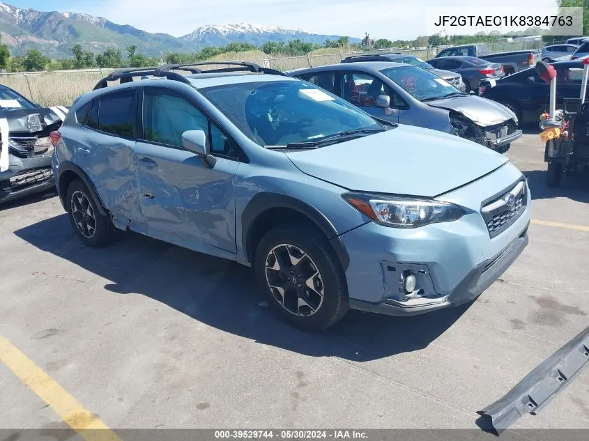 JF2GTAEC1K8384763 2019 Subaru Crosstrek 2.0I Premium