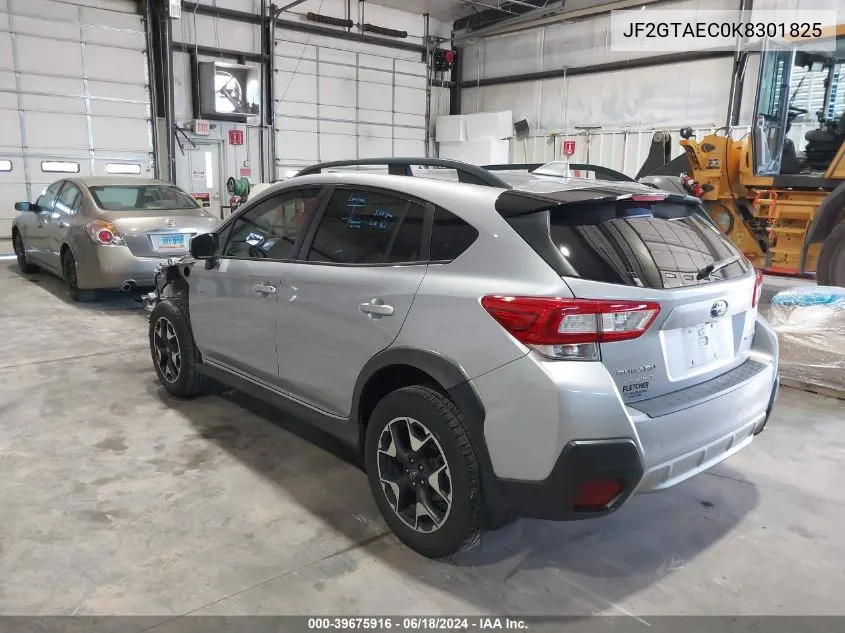 2019 Subaru Crosstrek 2.0I Premium VIN: JF2GTAEC0K8301825 Lot: 39675916