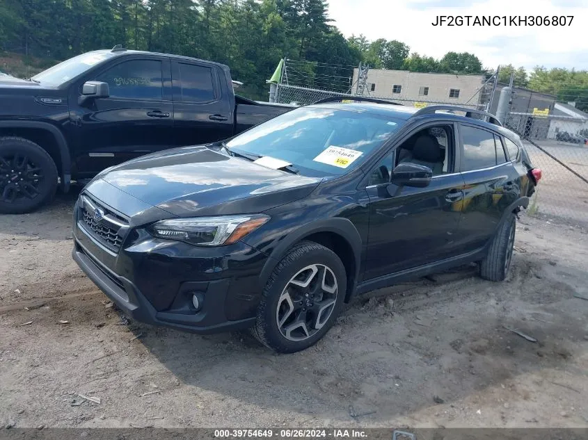 2019 Subaru Crosstrek 2.0I Limited VIN: JF2GTANC1KH306807 Lot: 39754649