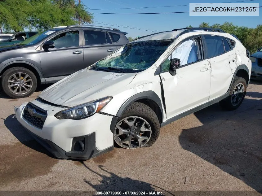 2019 Subaru Crosstrek 2.0I Premium VIN: JF2GTACC6KH231265 Lot: 39779350