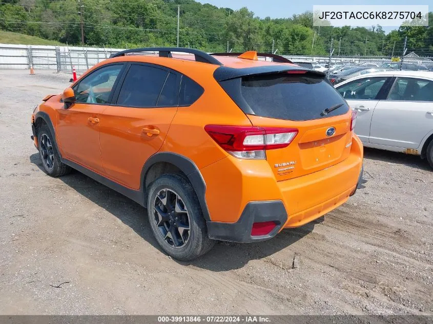 2019 Subaru Crosstrek 2.0I Premium VIN: JF2GTACC6K8275704 Lot: 39913846