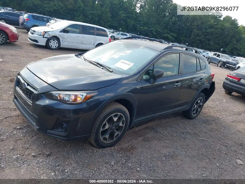 2019 Subaru Crosstrek 2.0I VIN: JF2GTABC9K8296077 Lot: 40000382