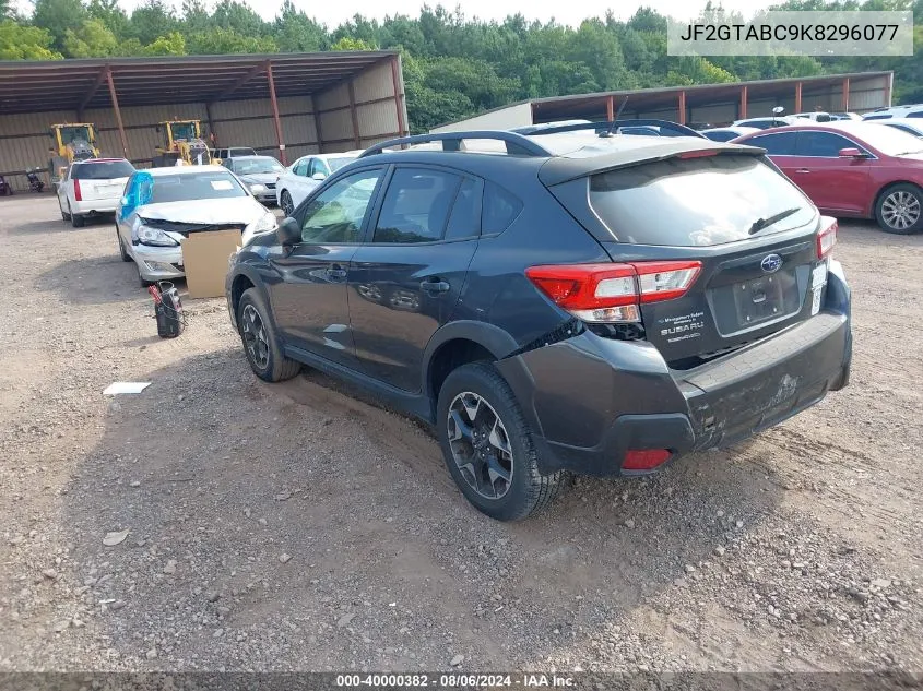 2019 Subaru Crosstrek 2.0I VIN: JF2GTABC9K8296077 Lot: 40000382